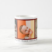 おばあちゃんクリスマスファミリーインスタグラム写真テンプレート コーヒーマグカップ (中央)