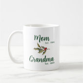 おばあちゃんクリスマスホリデーキープサケカスタムー コーヒーマグカップ (左)