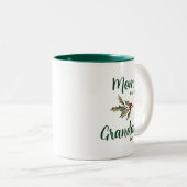 おばあちゃんクリスマスホリデーキープサケカスタムー ツートーンマグカップ (正面右)