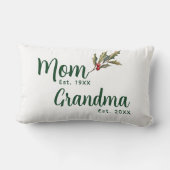 おばあちゃんクリスマスホリデーデコール ランバークッション (裏面)