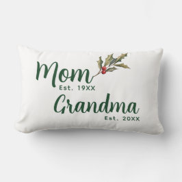 おばあちゃんクリスマスホリデーデコール ランバークッション