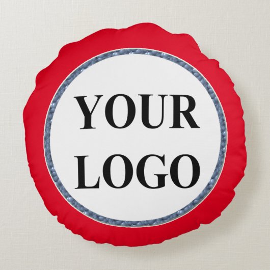 おばあちゃんクリスマスホリデーADD LOGOのギフト ラウンドクッション (裏面)