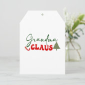 おばあちゃんクロースクリスマスカード サンキューカード (スタンド正面)