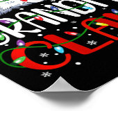 おばあちゃんクロースクリスマスサンタマッチングファミリークリスマス ポスター (角)