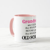 おばあちゃんクールは古い学校でかわいいおもしろい引用文 マグカップ (正面左)