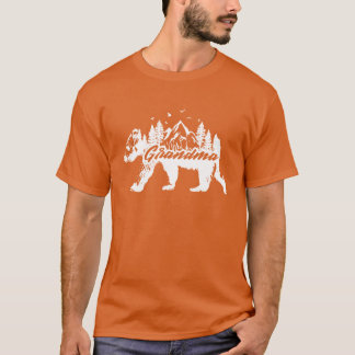 おばあちゃんグマのステッカー家族おそろいコーデ 野生 Tシャツ