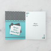 おばあちゃんグレーターコイズフォトグリーティング誕生日 カード (内部)