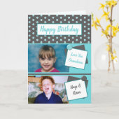 おばあちゃんグレーターコイズフォトグリーティング誕生日 カード (黄色い花)