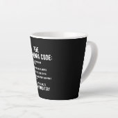 おばあちゃんコード |おもしろいは必須 カフェラテマグ (右アングル)