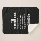 おばあちゃんコード |おもしろいは必須 シェルパブランケット (正面(横))