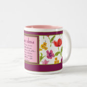 おばあちゃんコーヒーまたはティーマグカップ ツートーンマグカップ (正面右)