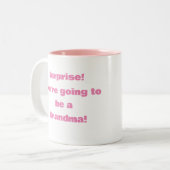 おばあちゃんサプライズベビーマグ ツートーンマグカップ (正面左)