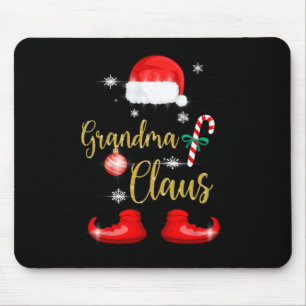 おばあちゃんサンタクロースおもしろいファミリークリスマスPjs for G マウスパッド