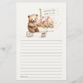 おばあちゃんシャワー用かわいいテディフローラカートアドバイス (正面)