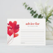 おばあちゃんシャワー用かわいい赤いハートバルーンアドバイス エンクロージャーカード (スタンド正面)