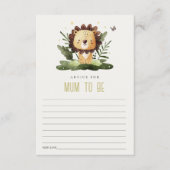 おばあちゃんシャワー用可愛い野生ジャングル動物アドバイス エンクロージャーカード (正面)