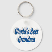 おばあちゃんシーブルー文字 キーホルダー (正面)