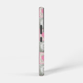 おばあちゃんスクエアキルトハートと羊 SAMSUNG GALAXYケース (右側面)