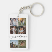 おばあちゃんスクリプト | 孫フォトグリッドコラージュ キーホルダー (裏面)