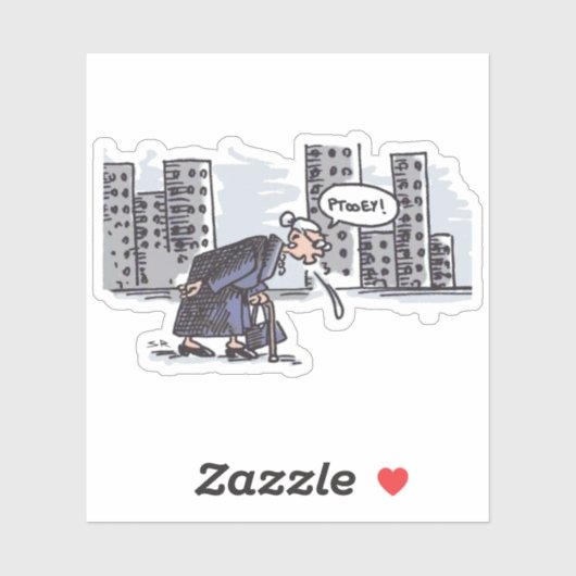 おばあちゃんスピッティング！コンターシール シール (シート)