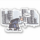 おばあちゃんスピッティング！コンターシール シール (正面)