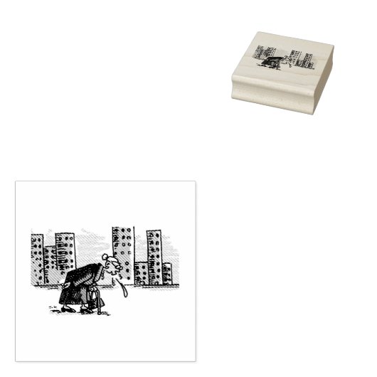 おばあちゃんスピッティング!ゴム印なしハンドル ラバースタンプ (押印)