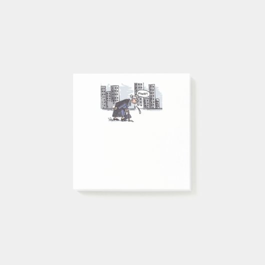 おばあちゃんスピッティング!ホワイトノートパッド ポストイット (正面)