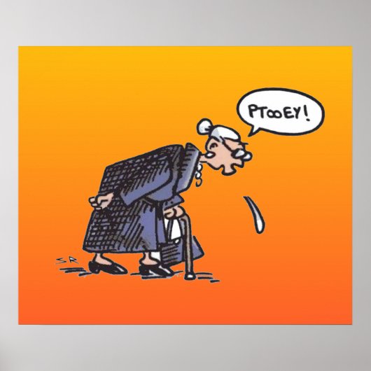 おばあちゃんスピッティング！マットポスター ポスター (正面)