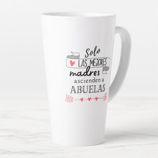 おばあちゃんスペインのに昇進/アブエララテマグ カフェラテマグ (右アングル)