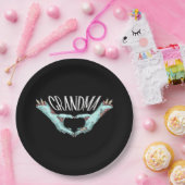 おばあちゃんゾンビハンドハートハロウィーン衣装ファミリー ペーパープレート (パーティー)