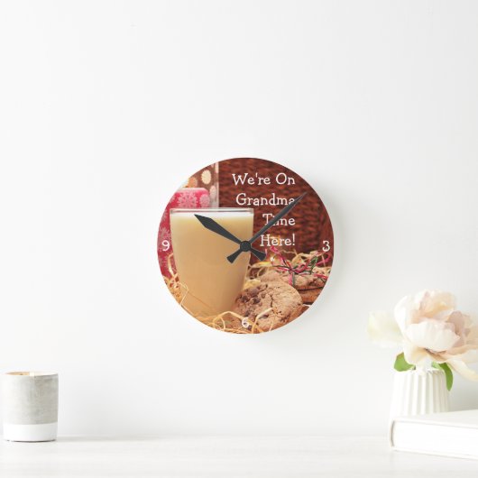 「おばあちゃんタイムに来たぞ」 & Cookie and Milk ラウンド壁時計 (ホーム)