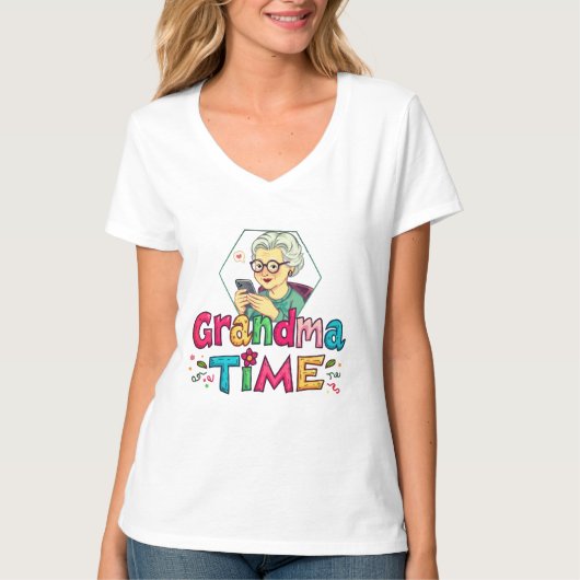 おばあちゃんタイムTシャツ Tシャツ (正面)