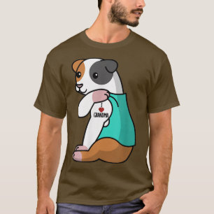 おばあちゃんタトゥーギニア豚おばあちゃんペットT大好き Tシャツ