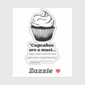 おばあちゃんデイジーカップケーキビニールシール シール (シート)