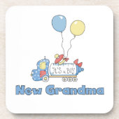 おばあちゃんトラック男の子のプレゼント コースター (正面)