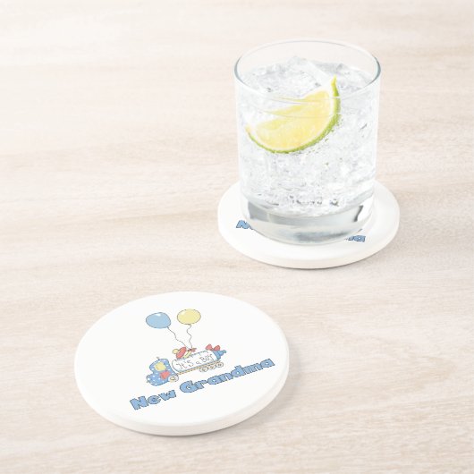 おばあちゃんトラック男の子のプレゼント コースター (側面)