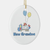 おばあちゃんトラック男の子のプレゼント セラミックオーナメント (右)