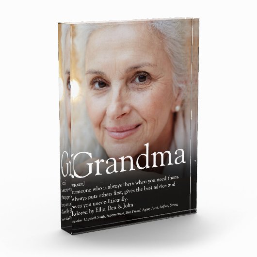 おばあちゃんナナモダンおもしろい定義 フォトブロック (左)