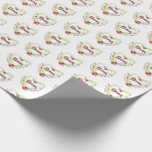 おばあちゃんナナラッピングペーパーハートと花 ラッピングペーパー (角)