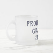 おばあちゃんネイビー&パープルマグカップに昇格 フロストグラスマグカップ (左)