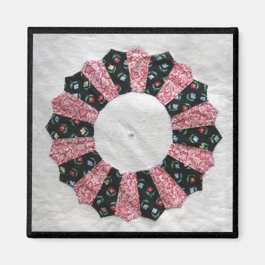 おばあちゃんネリーのキルトブロック#2 マグネット (正面)