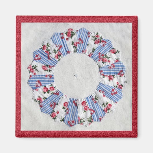 おばあちゃんネリーのキルト – ブロック#3 マグネット (正面)