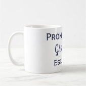 おばあちゃんネービー&ピンクマグに昇進 コーヒーマグカップ (左)