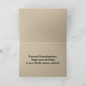 おばあちゃんハッピーバースデーキッテンとトイ・タイガー カード (内部)