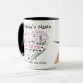 おばあちゃんハートが愛するカスタマイズ可能な写真を育成 マグカップ (正面左)