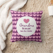 おばあちゃんハートとレースC04 クッション (ブランケット)