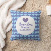 おばあちゃんハートとレースC07 クッション (ブランケット)