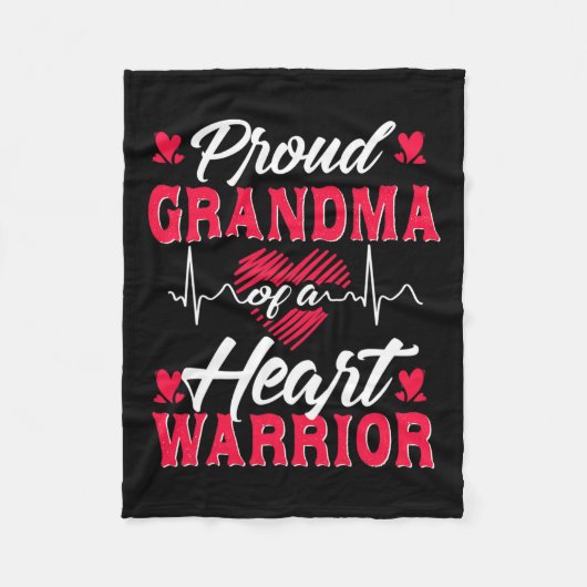 おばあちゃんハート戦士カード認識度 フリースブランケット (正面)