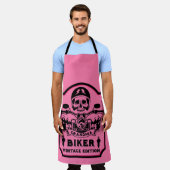 おばあちゃんバイク乗り手 エプロン (着用した状態)