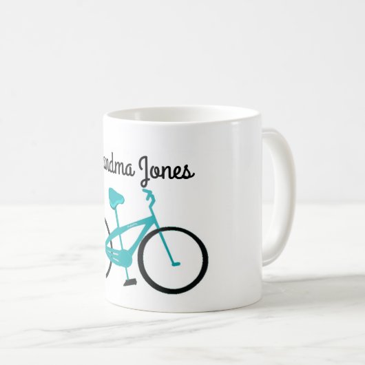 おばあちゃんバイク乗り コーヒーマグカップ (正面右)